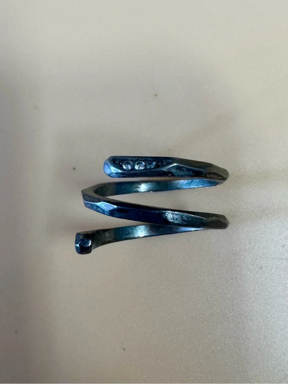 Kendra Scott Black Spiral Snake Wrap Ring